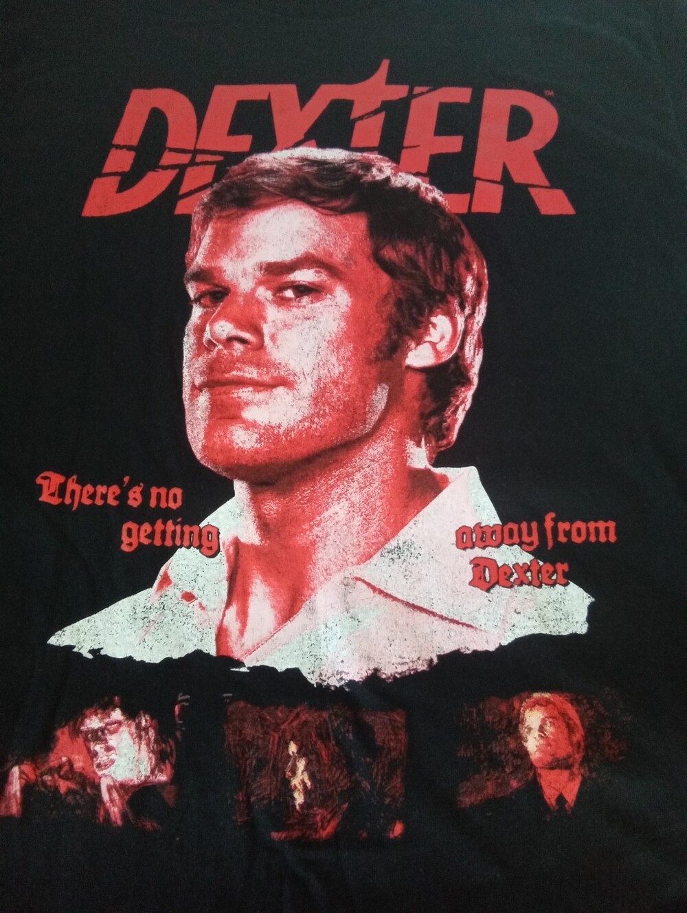 Ripple Junction Dexter Graphic Tee - Black with Red and White Print